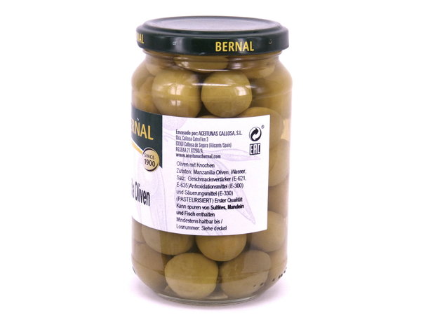Oliven Manzanilla Sabor anchoa - Bernal